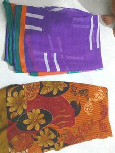 Vibrant Printed Saree