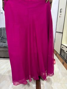 elegant pink lehenga with zardosi dupatta blouse