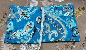 VIBRANT BLUE PAISLEY PRINT BED DIWAN SET