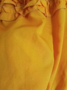 Cute Yellow Ruffle Top