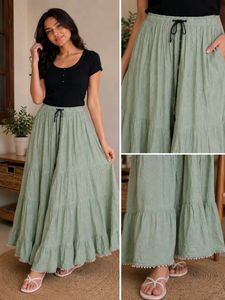 Pastel Green Maxi Skirt