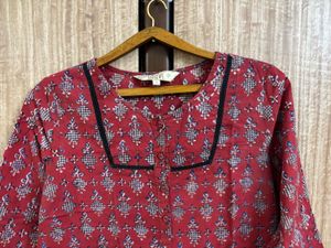 Taavi Red And Blue Kurti ❤️🩵 (S)