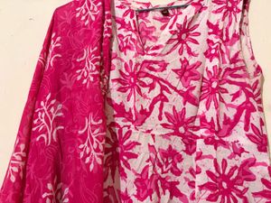 cotton flower printed dress