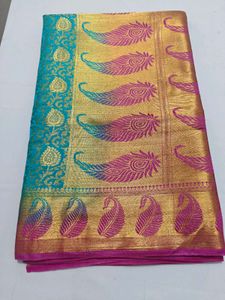 Beautiful Saree with Paisley Design