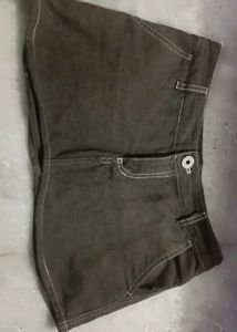 Brown Utility skirt made by Shorts