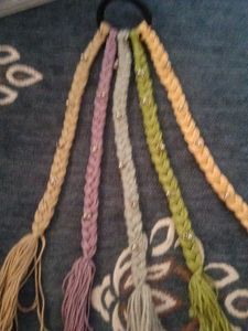 Boho Braided Hair Tie 5 liyers