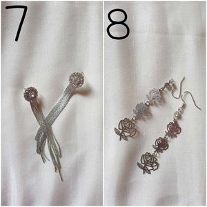 15  Pair Of  Combo Flower Earrings