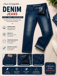 Classic Blue Denim Jeans