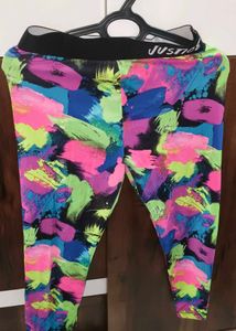Vibrant Abstract Print Leggings