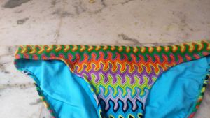 Vibrant Patterned Bikini Bottom
