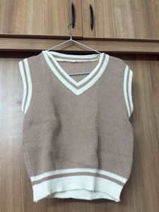Cozy Knit V-Neck Sweater Vest