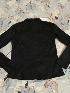Allen Solly Classic Black Button-Up Shirt