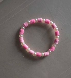Cute Pink Beaded Bracelet