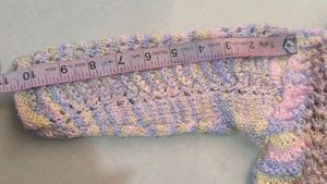 Hand-Knitted Pastel Baby Cardigan