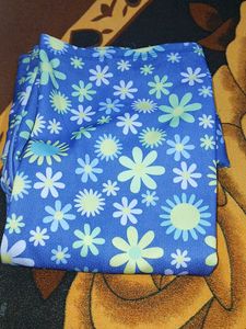Blue Floral Long Sleeve Top