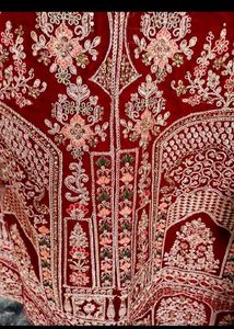 Stunning Red Bridal Lehenga Choli Set