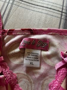 Cute Pink Coffee Cup Print Cami Top