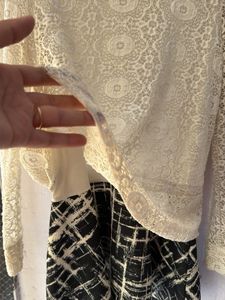 Lace Top with Flared Skirt