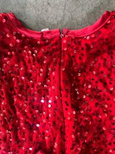 Sparkling Red Sequin Gown