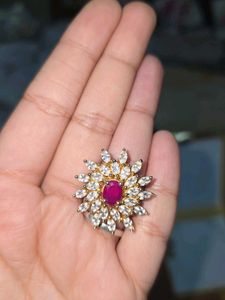 red ruby cocktail ring