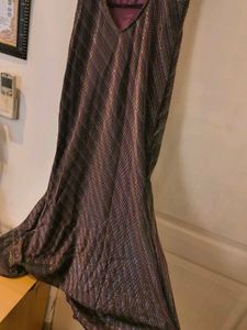 Sparkly Evening Gown with Slit