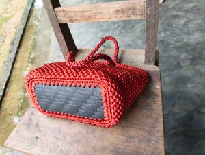 Red Knitted Handbag