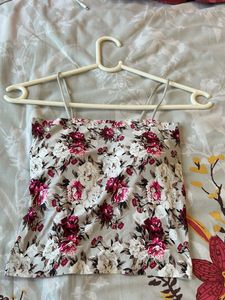Floral Print Tube Top