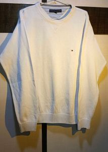 Tommy Hilfiger Unisex White Sweater