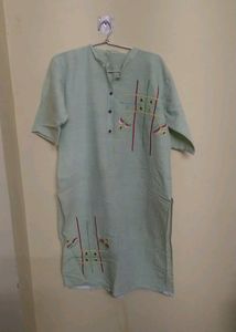 Embroidered Light Green Kurti