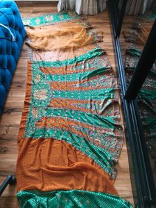 Designer lehanga Saree with unstitched blouse