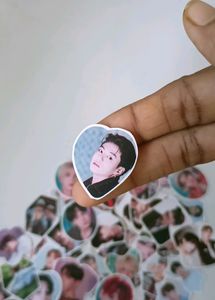 25 BTS stickers &amp; 1 bagcharm