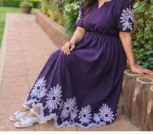 Elegant Purple Maxi Dress