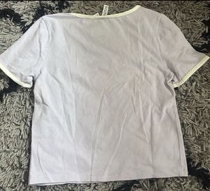 Lavender Square Neck Top