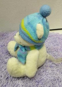 Adorable Plush Bear with Hat &amp; Scarf