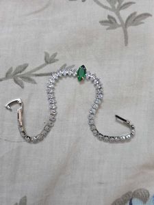 Tennies Elegant Emerald &amp; CZ Bracelet
