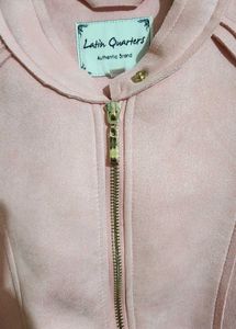 Latin Quarters Pretty Pink Suede  Jacket
