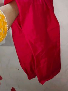Embroidered pink Kurta set