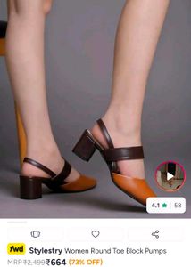 Stylish Tan Pointed corporate heels 👠50% discount