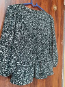 Chic Smocked Peplum Top