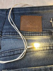 High Waisted Blue Denim Jeans