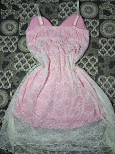 Pink Lace Nightgown
