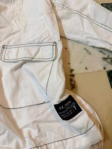 Y2k White Hooded Pullover Top