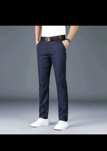 blue colour formal pant man