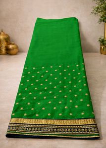 Green Navyblue Beautiful Geogergette Saree