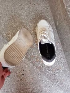 Hush Puppies White Casual Sneakers