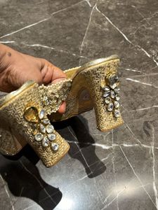 Embellished Golden heels