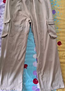 Women's Beige Cargo Pants