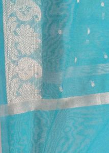 Sea Green &amp; Gold Detail Dupatta