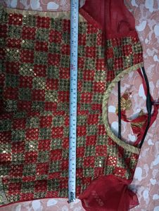 Stunning Red &amp;🎁🆕 Gold Ethnic Gown