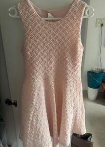 Chic Textured Fit & Flare Dress